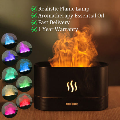 LED Flame Lamp Aroma Diffuser and Humidifier