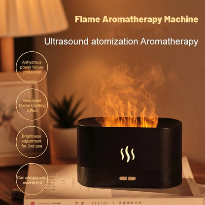 LED Flame Lamp Aroma Diffuser and Humidifier