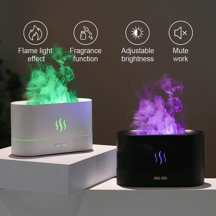 LED Flame Lamp Aroma Diffuser and Humidifier