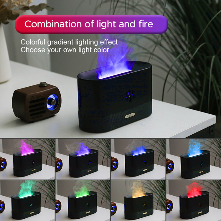 LED Flame Lamp Aroma Diffuser and Humidifier