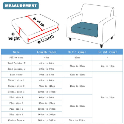 Sofa Seat Cushion Cover: Stretchy Jacquard Slipcover