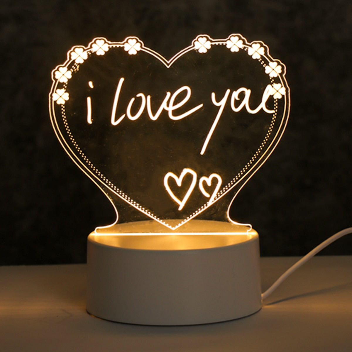 LED Message Board Night Light with Pen