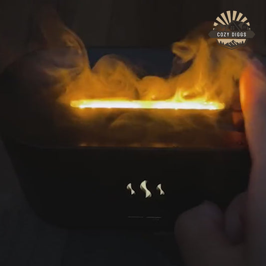 LED Flame Lamp Aroma Diffuser and Humidifier