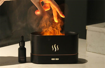 LED Flame Lamp Aroma Diffuser and Humidifier