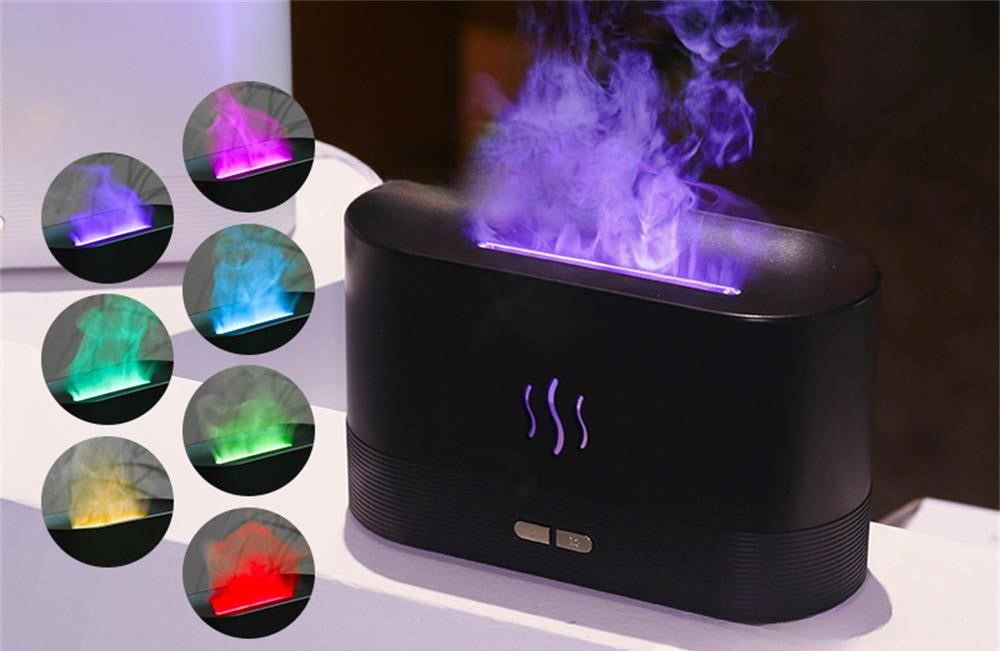 LED Flame Lamp Aroma Diffuser and Humidifier