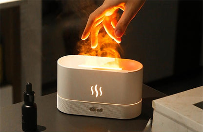 LED Flame Lamp Aroma Diffuser and Humidifier