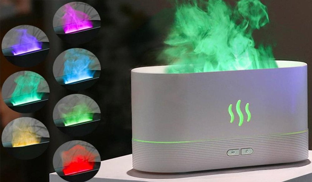 LED Flame Lamp Aroma Diffuser and Humidifier